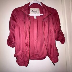 American Rag Women's Rose Bomber Jacket